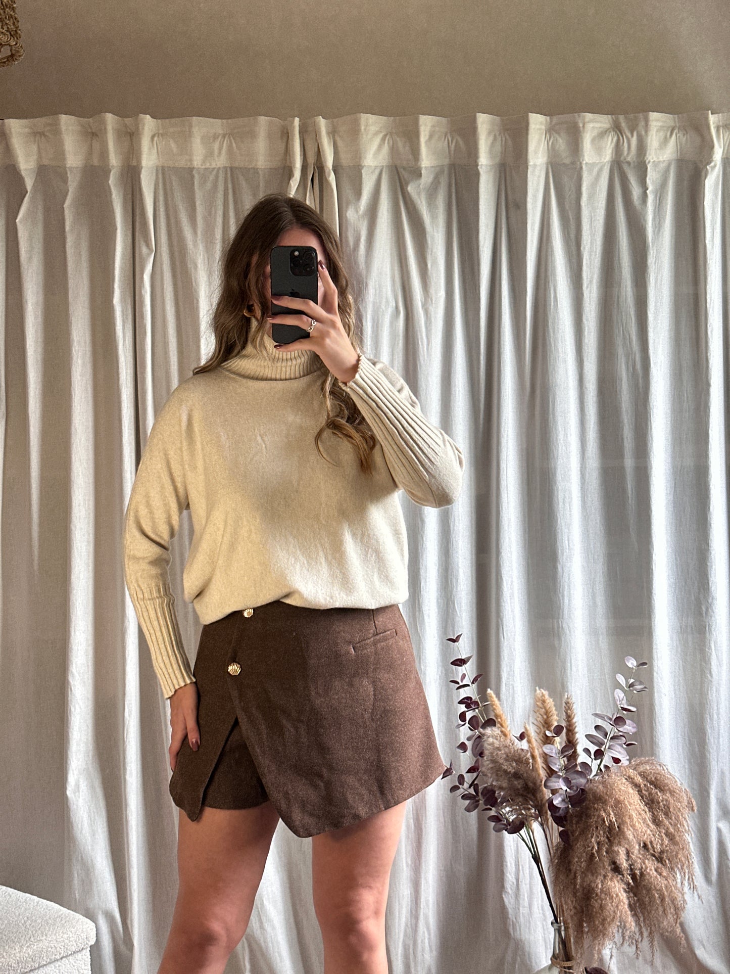Jupe short choco