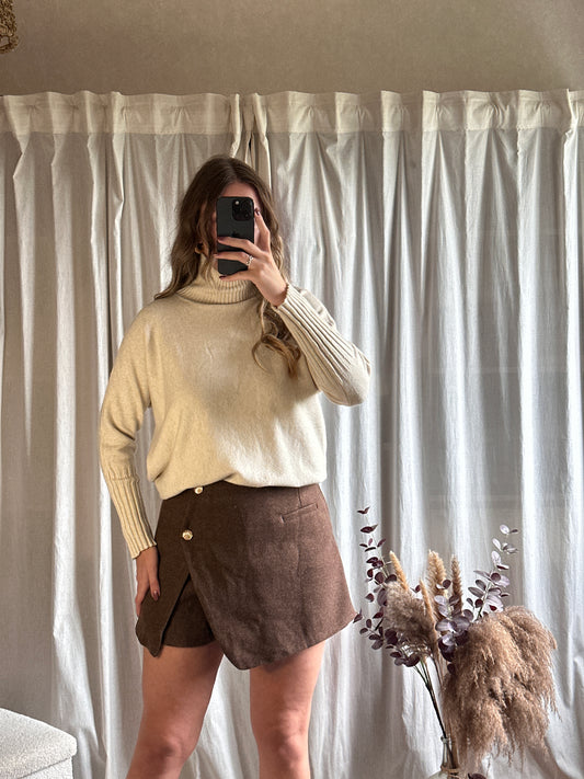 Jupe short choco