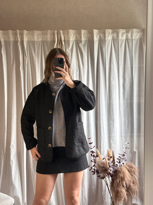 Veste noir à boutons 🇮🇹