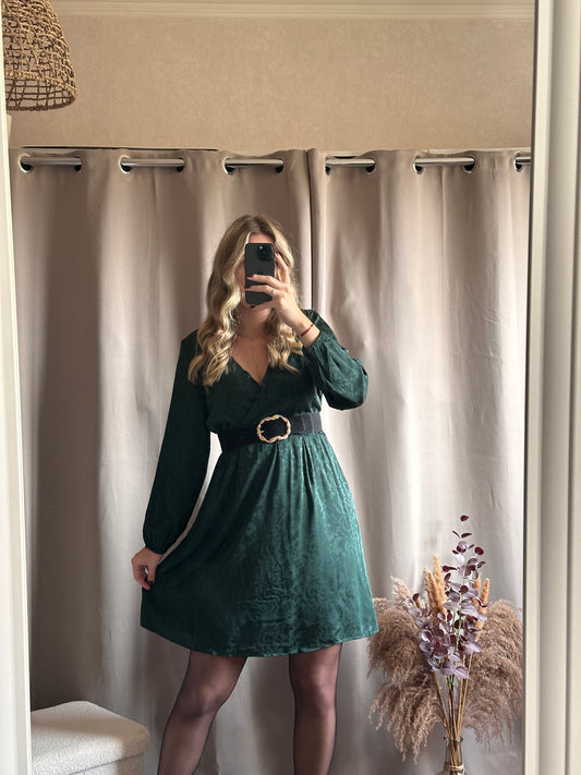 Robe courte verte