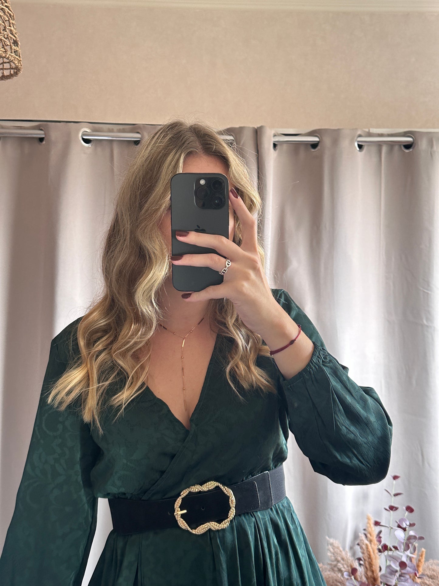 Robe courte verte