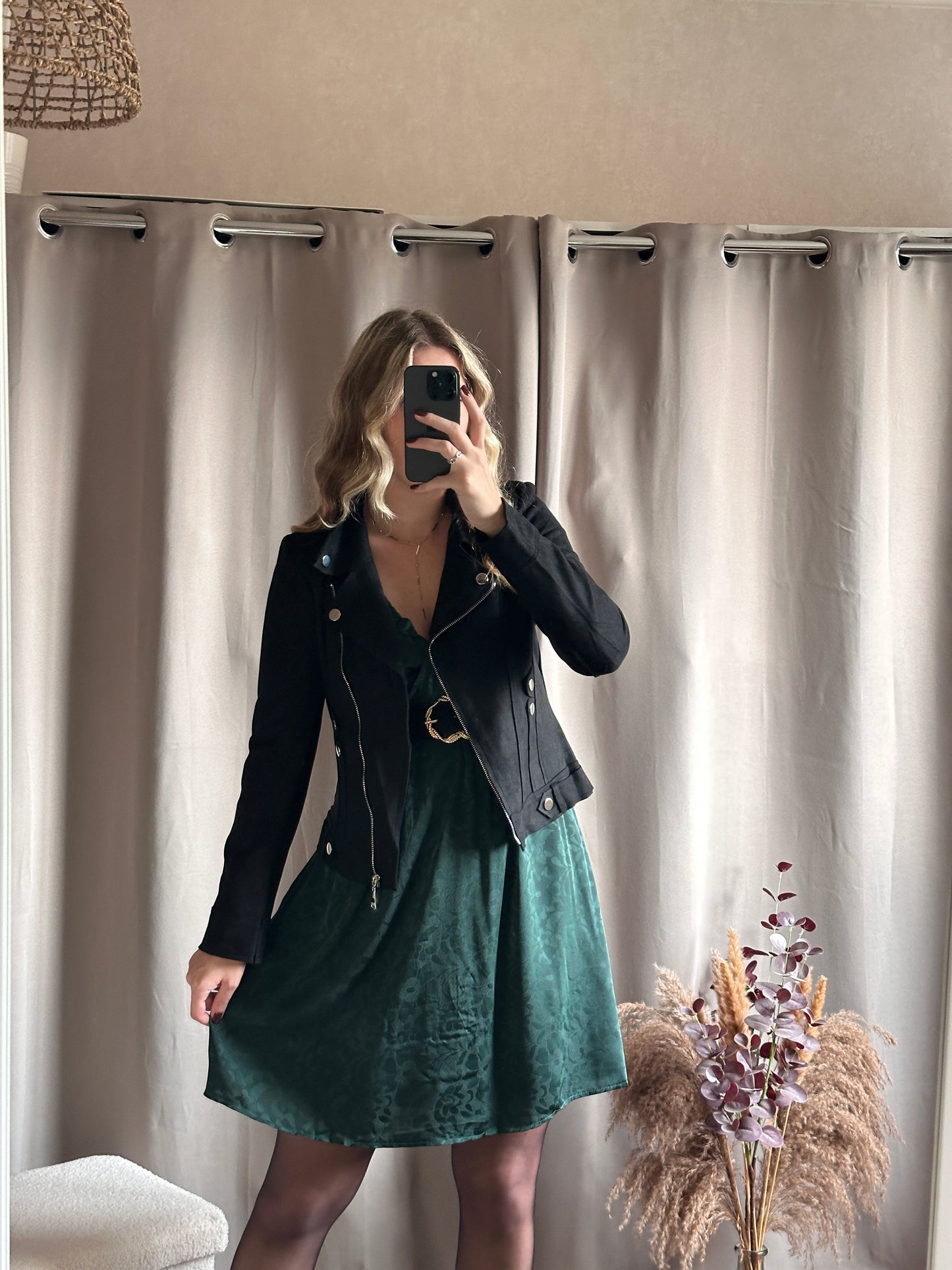 Robe courte verte