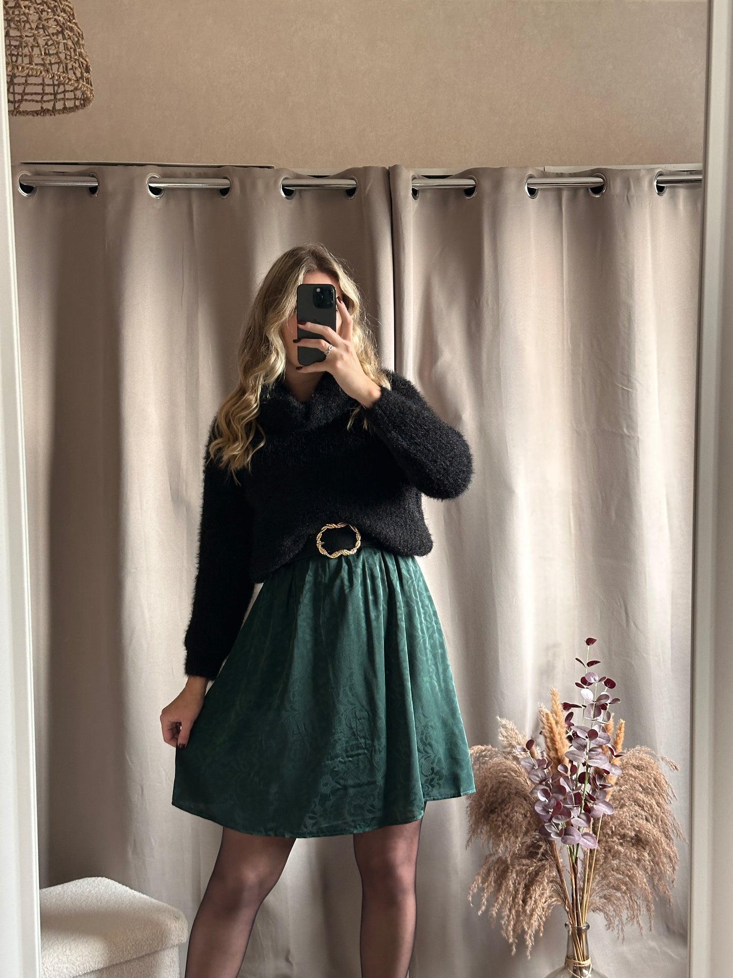 Robe courte verte