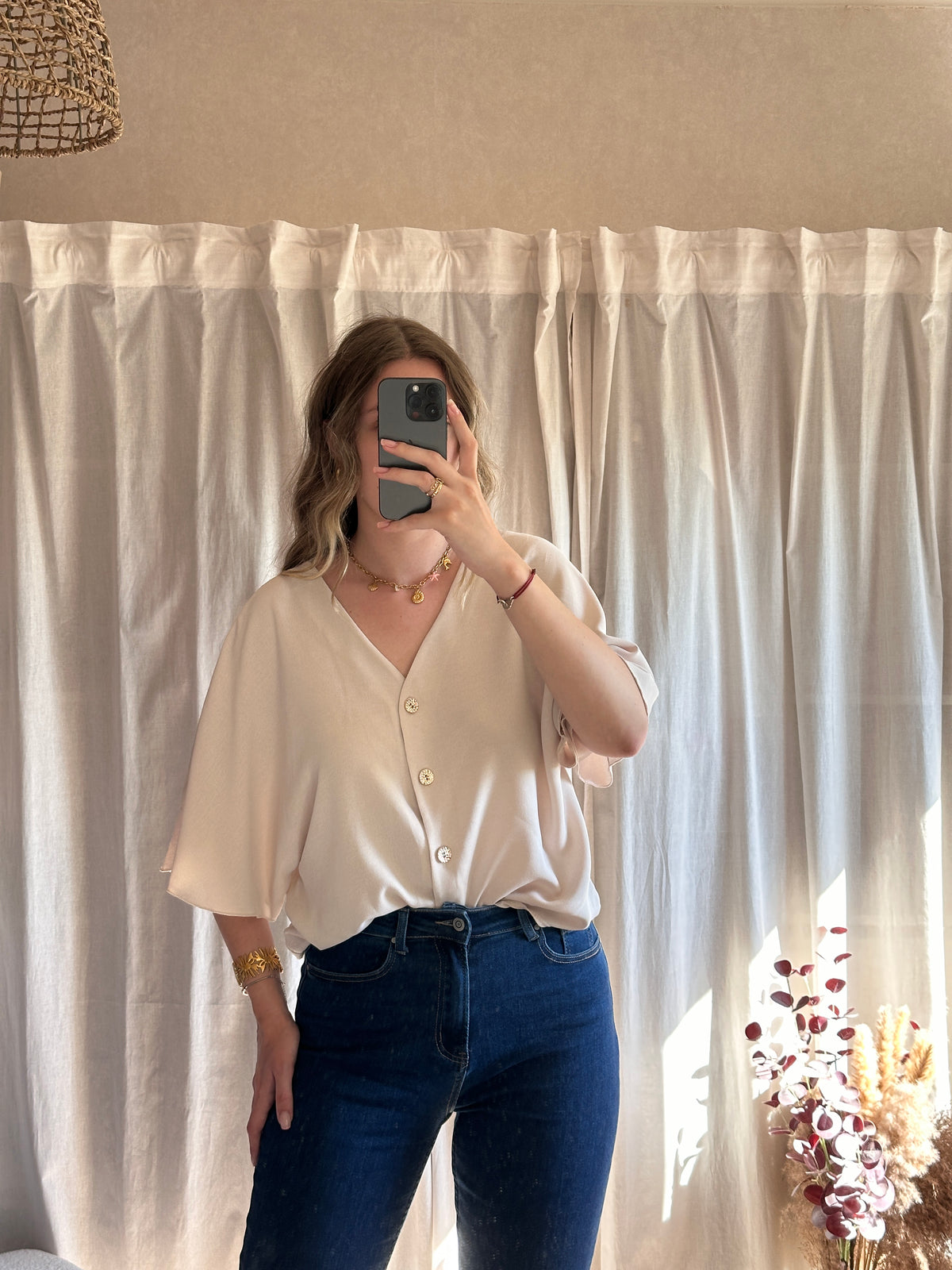Blouse beige 🇮🇹