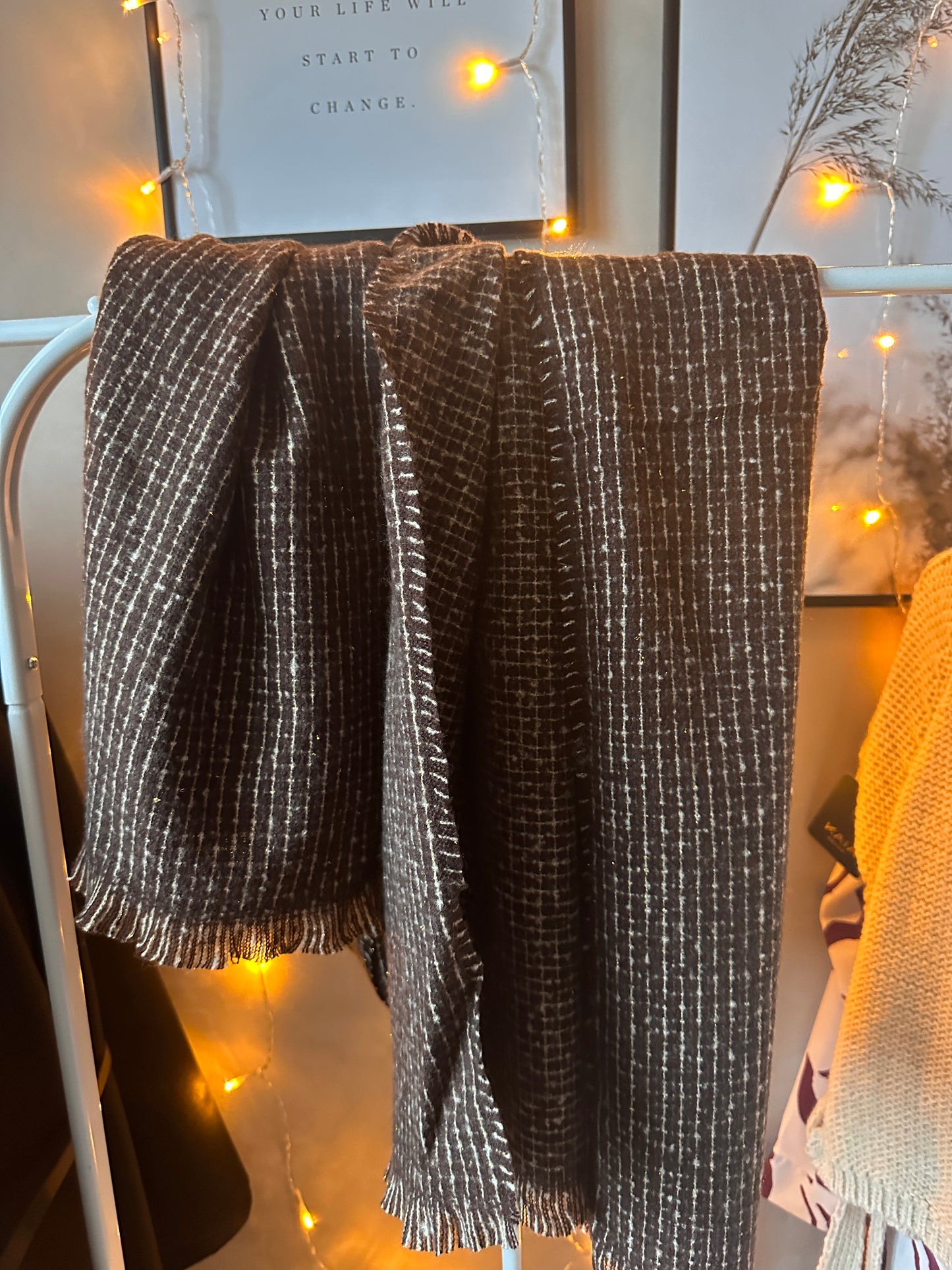 Echarpe douce marron